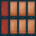 Puertas de madera modernas personalizadas, puertas de un solo swing con Qualtiy y Eco-friendly HDF Material